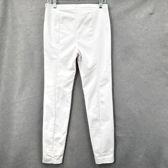 Lilly Pulitzer Alessia Stretch Dinner Pants 8 White Trousers Slim Ankle Resort - Picture 6 of 16